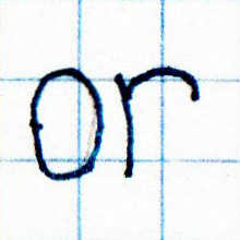 The Word 'Or'