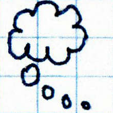 A Cartoon Thought Bubble