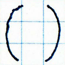 A Set of Parentheses with Nothing Between Them