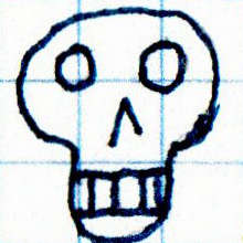 A Pictogram of a Human Skull